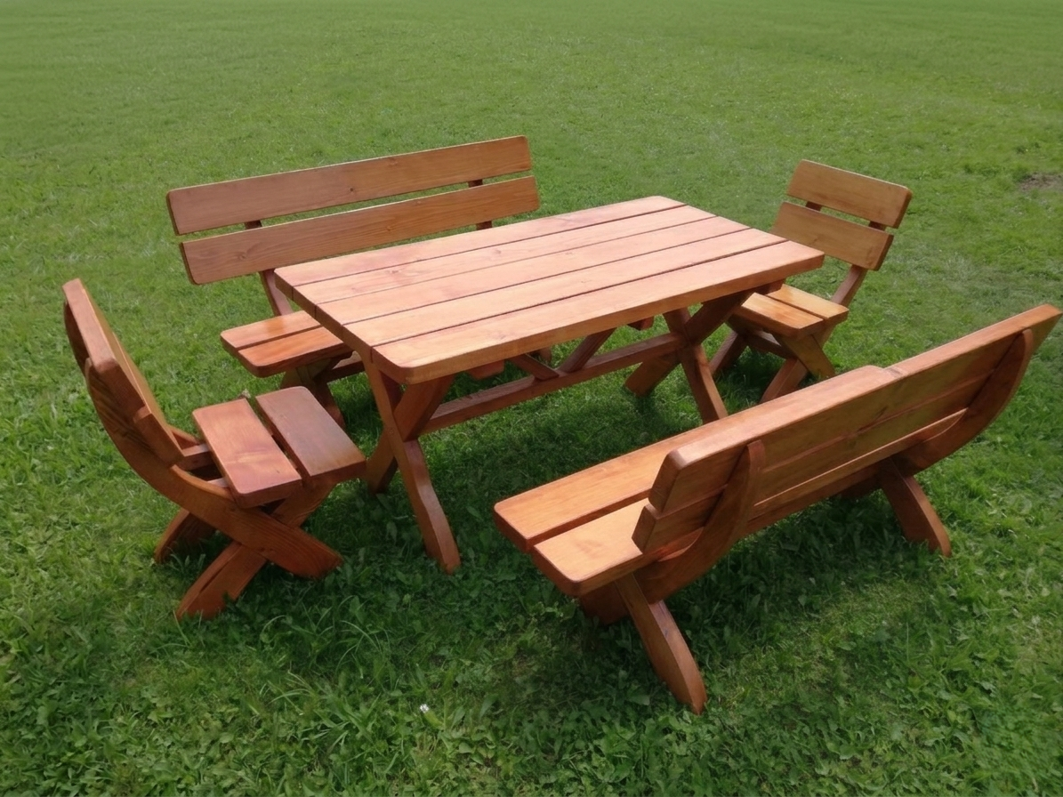 Smrekové záhradné sedenie