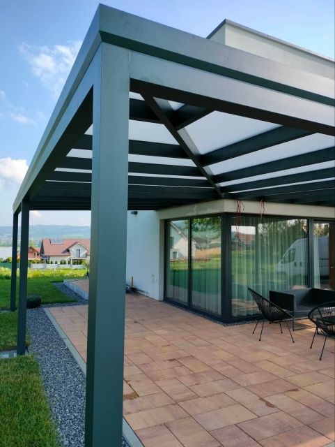 Hliníková pergola na mieru